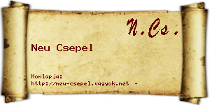 Neu Csepel névjegykártya